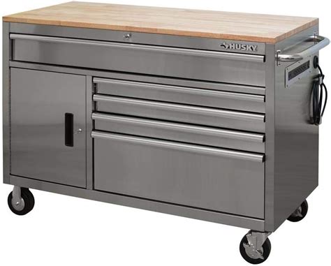 husky stainless steel tool box|husky stainless steel workbench top.